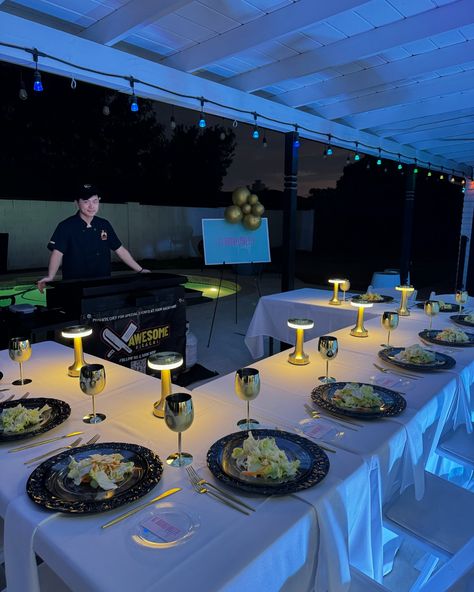 🔥 Ready for the ultimate backyard dining experience? We’ve partnered with Awesome Hibachi to bring the heat—literally! 🍣🔥 From mouth-watering food to the perfect ambiance, we’ve got it all covered.✨ Swipe through to see how we’re leveling up your backyard with our new Hibachi-at-home experience! Whether it’s a bachelorette bash or a birthday party, our custom Hibachi Tablescape Packages include everything from tables and chairs to mood lighting, making your event unforgettable. 🌸🍽️ Can you ... Hibachi Party Decor Ideas At Home, Home Hibachi Party, Hibachi Night At Home Decor, Hibachi Dinner Party Table Decor, Hibachi Birthday Party Table Set Up, Hibachi Bachelorette, Hibachi Night At Home, Hibachi Dinner Party Decor, Backyard Hibachi Party