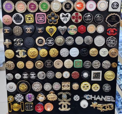 Chanel Family Buttons/Trims HLFL536 for Luxury Clothing Accessories Chanel Buttons and Accessories for Garment Accessories Chanel Pieces, Chanel Buttons, Button Ideas, Diy Embellishments, Buttons Design, Garment Accessories, Luxury Clothing, Sewing Accessories, Button Design