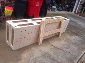 The 2 Car Garage Shop: The Paulk Work Bench and Cross Cut Jig Ron Paulk, Festool Track Saw, Paulk Workbench, Woodworking For Mere Mortals, Portable Workbench, Workbench Designs, Mobile Workbench, Workbench Plans Diy, Shop Work Bench