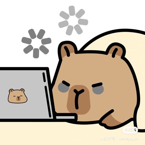 Capybara Icon, Cat Symbolism, Cute Animal Drawings Kawaii, Cute Doodles Drawings, Funny Doodles, Cute Kawaii Drawings, Kawaii Cat, Cute Memes, Cute Little Drawings