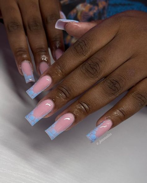 Blue Croc Nails, Croc Nails Acrylic, Pink Croc Nails, Croc Nails, Nails Acrylic, Nail Inspo, Pretty In Pink, Acrylic Nails, Nail Designs