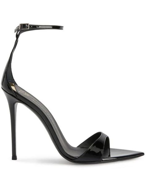 Black Intriigo Strap,Open pointed toe • Pin-buckle ankle strap Heel: 3.5 Color: Black Price: 4,000 Sizes: 38,39,40 Black Strappy Heels, Heels Sandals, Ankle Strap Heels, Strappy Heels, High Heel Sandals, Ankle Strap, Sandals Heels, High Heels, Buckle