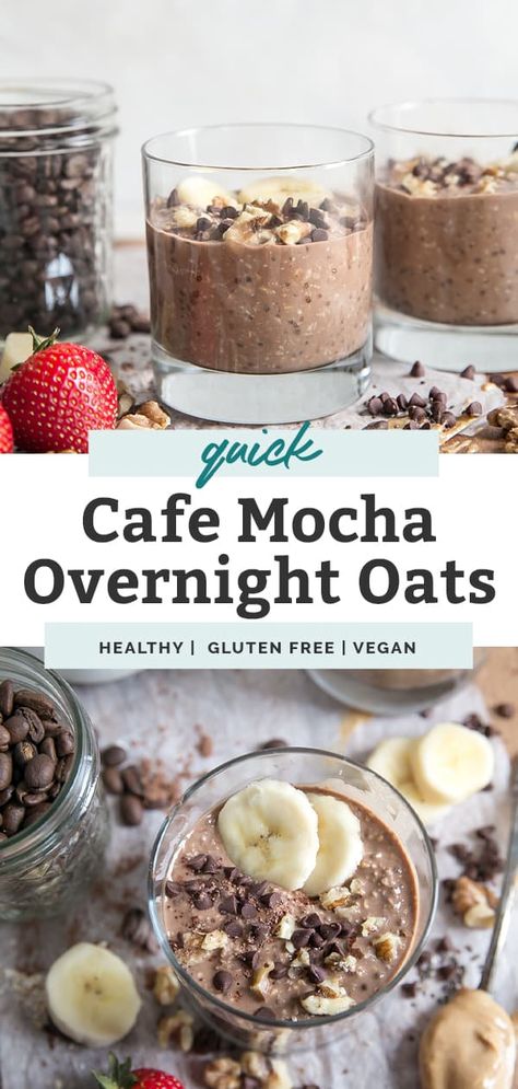 Mocha Overnight Oats, Healthy Meal Prep Breakfast, Overnight Oats Recipe Easy, Overnight Oats In A Jar, Overnight Oats With Yogurt, Best Overnight Oats Recipe, Oats Overnight, Chocolate Overnight Oats, Oat Recipes Healthy