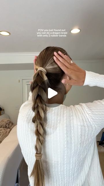 Maddy Millard on Instagram: "Honestly the best hack everrr 

.

.

.

#hair #hairtok #hairstyle #hairinspo #hairtutorials #hairideas #hairhack #dragonbraid #braid #easyhairstyles #trendinghairstyle #viralhairstyle #fallhairstyles #schoolhairstyles" Maddy Millard, How To Beehive Hair Tutorials, Fishtail Hack, How To Do Beehive Hairstyle, Beehive Updo Tutorial, Hailey Bieber Wavy Hair Tutorial, Beehive Hair Tutorial, Dragon Braid, Beehive Hair