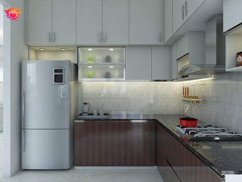 9 pictures of L-shaped modular kitchens for Indian homes | homify Modular Kitchen Design L Shape, Modular Kitchen Design Indian, L Shaped Kitchen Interior, L Shape Kitchen Design, Kitchen Design Indian, L Shaped Modular Kitchen, Modern Kitchen Colours, Kitchen Wardrobe Design, Modular Kitchen Interior