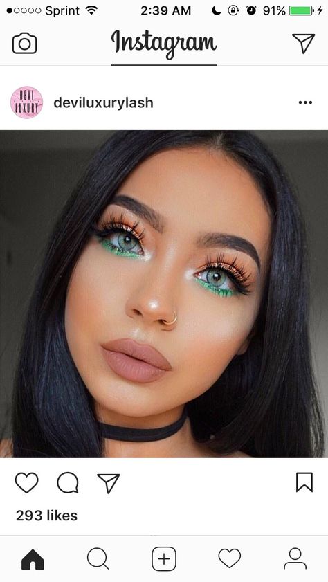 St Patrick's Day Makeup, Saint Patricks Day Makeup, Day Eye Makeup, Concert Makeup, Day Makeup Looks, Rave Makeup, St Patrick's Day Outfit, Green Makeup, Saint Patties