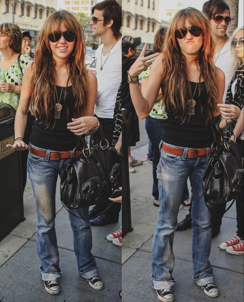 Miley Aesthetic, Miley Cyrus Brown Hair, 2012 Fashion Trends, Hannah Montana Outfits, Old Miley Cyrus, 2010 Outfits, Miley Cyrus Hair, 2000s Outfit, 2010s Fashion