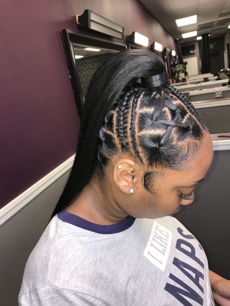 Nigerian Hairstyles, Braided Ponytail Black Hair, Flat Twists, Bantu Knot, Style Braids, Black Hair Updo Hairstyles, Natural Hair Bun Styles, Weave Ponytail Hairstyles, Sleek Ponytail Hairstyles