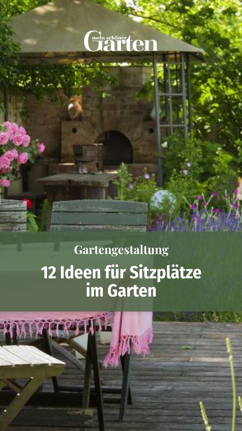 Neuer Sitzplatz im Garten gefällig? Schon mit einfachen Mitteln können Sie eine Gartenecke wohnlich gestalten. Hier finden Sie 12 Ideen zum Nachmachen.Erfahren Sie mehr auf: https://www.mein-schoener-garten.de Deck Ideas, Pergola, Sweet Home, Quick Saves