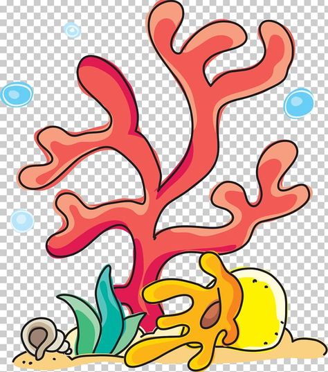 Coral Cartoon, Coral Reef Drawing, Sea Anemones, Artwork Cartoon, Paper Png, Sea Anemone, Coloring Art, Coral Reef, Printable Paper