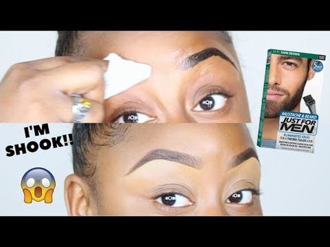 EYEBROW HACKS -- TINTING WITH MENS BEARD DYE ? YouTube Eyebrows At Home, Brow Filler, Dye Eyebrows, Mens Beard, Beard Dye, Permanente Make-up, Eyebrow Shapes, Eyebrow Hacks, Eyebrow Shaper