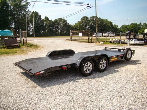 Lightweight Car Hauler - Four Winds Trailer Semi Trucks For Sale, Tilt Trailer, Car Towing, Car Hauler Trailer, Three Horses, Car Hauler, Trailer Plans, Equipment Trailers, Four Winds