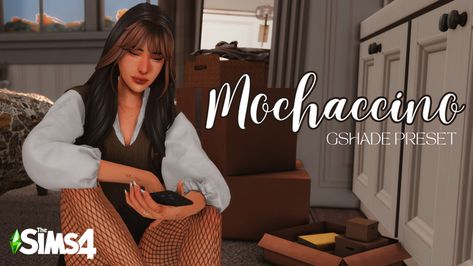 Mochaccino | Ghade Preset | Patreon Reshade Sims 4 Preset, Sims 4 Gshade Presets Realistic, G Shade Sims 4, Sims 4 Reshade Preset, Preset Sims 4, Gshade Presets The Sims 4, Sims 4 Reshade, Ts4 Mods, 4 Characters