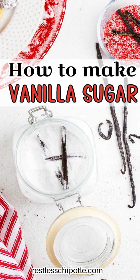 Vanilla Bean Sugar, Diy Vanilla, Restless Chipotle, Homemade Custard, Madagascar Vanilla Beans, Homemade Vanilla Extract, Light Meals, Sweet Treats Desserts, Custard Powder