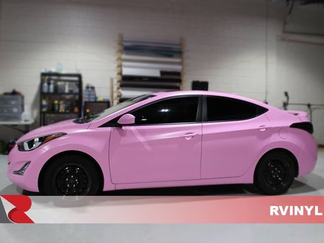 Pink Ford Fusion, Light Pink Sports Cars, Metallic Pink Car, Pink Iridescent Car Wrap, Pink Street Racing Car, Pink Car, Hyundai Accent, Hyundai Elantra, Swift