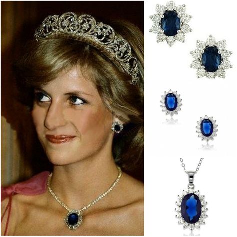 Princess Kate Wedding, Diana Jewellery, Kate Middleton Earrings, Princess Diana Jewelry, Kate Middleton Jewelry, Blue Sapphire Necklace, Princes Diana, Princess Kate Middleton, Jewel Wedding