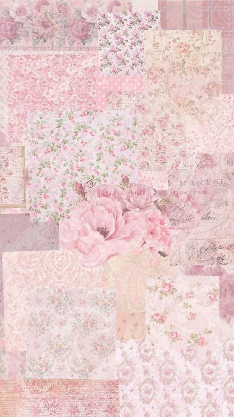 pink collage 🌸 #pink #lightpink #flowers #vintage #wallpaper #aesthetic Pink Couqutte Aesthetic Wallpapers, Baby Pink Aesthetic Vintage, Light Pink Flowers Wallpaper, Hot Pink Background Wallpapers, Pink Wallpaper Backgrounds Aesthetic, Light Pink Collage, Pink Grey Wallpaper, Vintage Roses Wallpaper, Pink Vintage Wallpaper