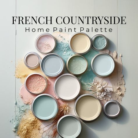 Sherwin Williams, 2024 Color of the Year, Upward, Whole House Paint Color, Upward Coordinating Colors, SW 6239, SW Upward, Home Paint Scheme - Etsy Colorful French Country, Home Paint Color Palette, French Countryside Home, French Country Color Palette, French Country Colors, Sherwin Williams Color Palette, Countryside Home, Home Paint Color, Paint Palettes