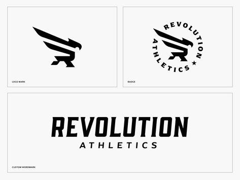 Athlete Logo Design, Sports Brand Logo Design, Sports Brand Identity, Sport Brand Logo, Sport Logo Branding, Revolution Logo, 2025 Inspiration, Sports Brand Logos, Football Logo Design