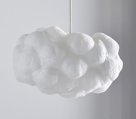 Fluffy Cloud Pendant | Pottery Barn Kids Kids Room Chandelier, Nursery Chandelier, Cloud Pendant, Cloud Light, Nursery Canopy, Nursery Lighting, Modern Nursery Decor, Teen Room Decor, White Pottery