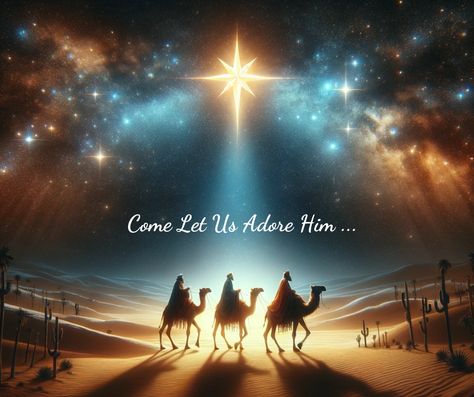 let's remember the journey of the Three Wise Men, guided by a star to adore the newborn King. As we gather with loved ones and reflect on this timeless story, may our hearts be filled with the same wonder and adoration. 🎄✨ Prophet Solomon, Advent Images, The Three Wise Men, Christmas Bible Verses, Roi Mage, Real Christmas, Bible Quotes Images, Christian Artwork, Christ The King