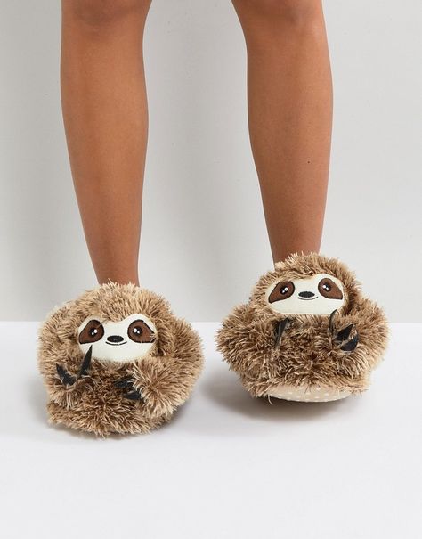 New Look Sloth Slipper Sloth Things, Sloth Stuff, Sloth Accessories, Sloth Birthday, Sloth Life, Sloth Art, Sloth Lovers, Sloth Gift, Cute Slippers