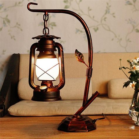 Chinese Lamp, Kerosene Lantern, Study Table Lamp, Interior Design Living Room Modern, Lantern Table Lamp, Lantern Floor Lamp, Camping Lamp, Vintage Lanterns, Lantern Lamp