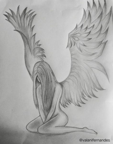 Angel Drawing Beautiful Pencil, Angel Drawing Sketches Easy, Angle Sketches, Nature Sketches Pencil Beautiful, Angel Pencil Drawings, Angel Sketches Pencil, Sketches Of Angels, Drawing Ideas Angel, Angel Line Drawing