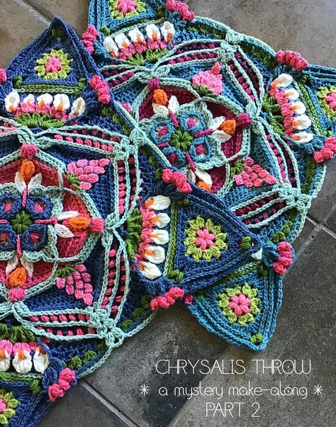 Ravelry Crochet Patterns, Free Crochet Blanket Patterns, Granny Square Crochet Patterns Free, Advanced Crochet, Crochet Mandala Pattern, Crochet Blanket Afghan, Crochet Blocks, Crochet Square Patterns, Freeform Crochet