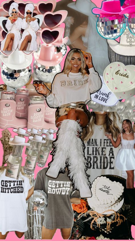 Chic Country western bachelorette party theme idea Country Western Bachelorette Party, Western Bachelorette Party, Bachelorette Party Theme, Western Bachelorette, Bachelorette Theme, Country Western, Bachelorette Party, Pink, White