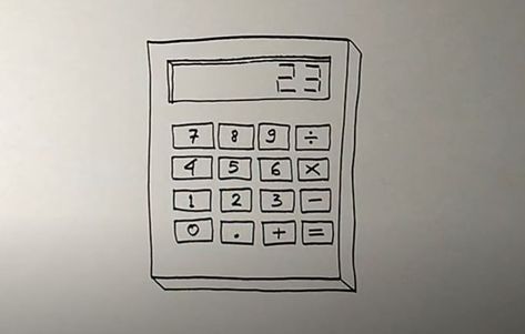 How to Draw a Calculator Step by Step Calculator Drawing, Yellow Pen, Drawing Instructions, Computer Drawing, Drawing Tutorials For Beginners, Easy Drawing Tutorial, Drawing Now, Drawing Tutorial Easy, Guided Drawing