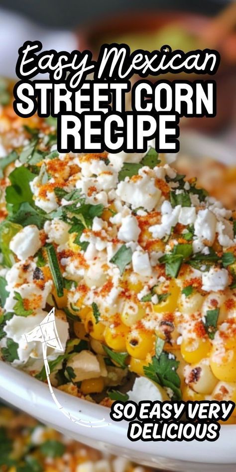 Easy Mexican Street Corn—a tantalizing dish that captures the vibrant flavors and spirit of Mexican street food culture. Commonly known as 'elote,' this beloved street food features grilled corn on the cob slathered in a creamy, tangy sauce, and sprinkled with savory spices and cheese. Mexican Street Corn On The Cobb, Fried Mexican Street Corn, Easy Mexican Street Corn, Corn Burger, Mexican Street Corn Recipe, Street Corn Recipe, Grilled Corn On The Cob, Mexican Street Food, Corn Recipe