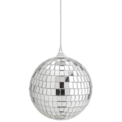 Mirror Disco Ball - 4-inch Cool and Fun Silver Hanging Party Disco Ball – Party Decorations, Party Design, Dance and Music Festivals- by Kidsco Mini Disco Ball, Disco Ball Decorations, Mirror Disco Ball, Disco Ball Light, Stage Props, Cactus Party, Ball Party, Disco Lights, Game Accessories