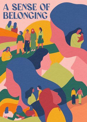 Sense Of Belonging Illustration, Belonging Artwork, Sense Of Belonging Art, Belonging Illustration, Community Graphic Design, Inclusion Illustration, Belonging Art, Community Posters, Community Graphic