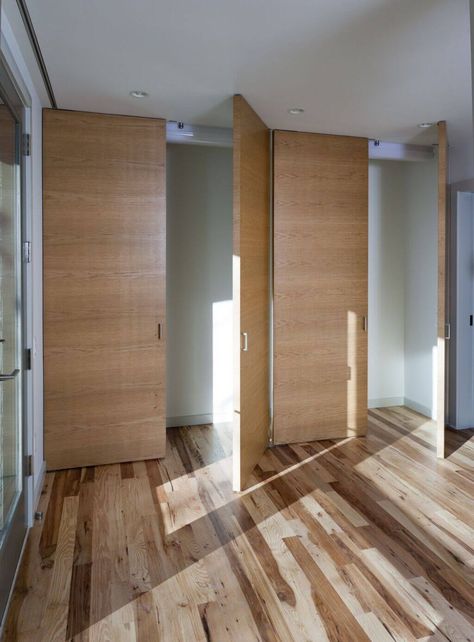 Top 20 Closet Door Ideas and Designs for 2022 Floor To Ceiling Closet Doors, Floor To Ceiling Closet, Closet Door Alternative, Modern Closet Doors, Door Alternatives, Folding Closet Doors, French Closet Doors, Bedroom Closet Doors, Front Closet