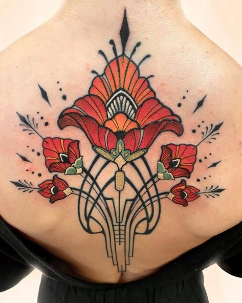 Top 51 Best Art Nouveau Tattoo Ideas - [2021 Inspiration Guide] Art Nouveau Tattoo Design, Deco Tattoo, Fleurs Art Nouveau, Art Deco Tattoo, Tattoo Artists Near Me, Art Nouveau Tattoo, Nouveau Tattoo, Petit Tattoo, Vintage Cowgirl Art