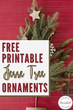 Have you ever heard of a Jesse Tree before? I just learned of it a few years ago. I had no idea what it was, and I am excited to share this lovely tradition with you. Your family will enjoy these free printable Jesse tree ornaments and ideas from Homeschool Giveaways to create your own. Jesse Tree Printable Ornaments, Jesse Tree Printables, Jesse Tree Symbols, Preschool Freebies, Tree Of Jesse, Jesse Tree Advent, Jesse Tree Ornaments, Jesse Tree, Christ Centered Christmas