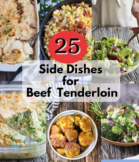 25 Christmas Dinner Side Dishes for Beef Tenderloin Side Dishes For Beef Tenderloin, Side Dishes For Beef, Sage Dressing, Pasta Side Dish, Christmas Dinner Side Dishes, Christmas Dinner Sides, Pasta Side, Beef Tenderloin Recipes, Christmas Side Dishes