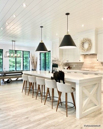 A House We Built, Farmhouse Kitchen Design, Popular Kitchens, Kitchen Upgrades, Custom House, Farmhouse Interior, Kitchen Inspiration Design, Modern Farmhouse Kitchens, Kitchen Style