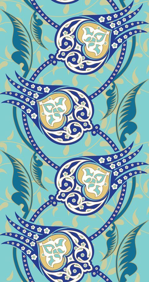 Islamic Design Pattern, Islamic Motifs, Iznik Tile, Tile Design Pattern, Turkish Tiles, Turkish Pattern, Arabesque Pattern, Print Design Art, Arabic Pattern