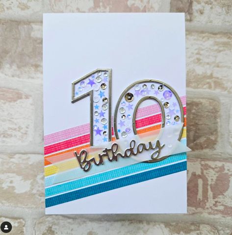 Birthday Numbers, Number Cards, Designs Ideas, Card Inspiration, Handmade Cards, Inspirational Cards, Cards Handmade, Birthday Cards, Card Making