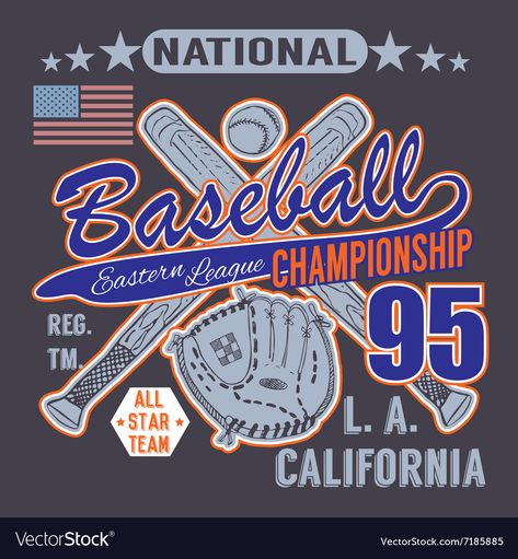 Baseball Graphic Design, T Shirt Printing Design, Sport Typography, Nationals Baseball, All Star Team, Tshirt Printing Design, Printing Design, T Shirt Printing, Design Graphics