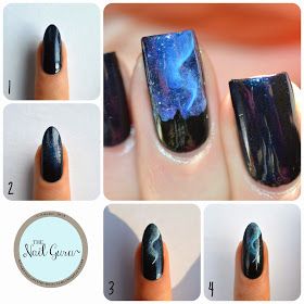 Galaxy Nail, Pedicure Tips, Galaxy Nail Art, Ideas Uñas, Korean Nail, Korean Nail Art, Nail Techniques, Light Nails, Galaxy Nails