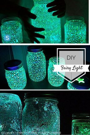 Mason Jar Crafts Mason Jar Fairy Lights, Diy Jar Crafts, Mason Jar Crafts Diy, Diy Fairy, Fairy Light, Jar Diy, Mason Jar Diy, Fun Crafts For Kids, Mason Jar Crafts