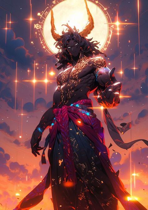 Fantasy God Concept Art, God Oc, Fantasy Demon, Dark Fantasy Artwork, Live Hd, Demon Art, Black Anime Characters, Fantasy Monster, God Art