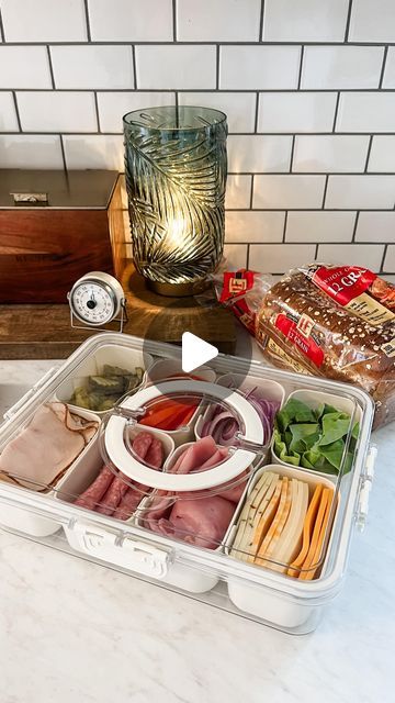 Alicia Kim on Instagram: "Sandwich kit meal prep! I think this is kind of genius! We are headed to a soccer tournament all weekend and will put this in our cooler to make sandwiches at the field! Save money on eating out and we don’t have to worry about what’s for lunch!  What else would you add? Comment link for container!  #mealprep #mealprepideas #mealprepping #mealpreplife #sandwich #sandwhichboard #sandwhichtime" Meal Prep For Traveling, Sandwich Box Ideas, Sandwich Station, Travel Meals, Ww Lunch, Camping Things, Sandwich Box, Soccer Tournament, Prep Life