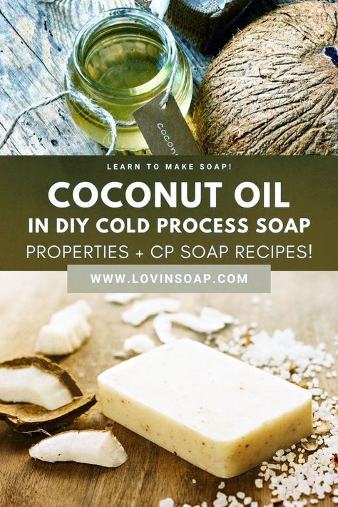 Coconut Oil Soap Recipe, Beeswax Soap, Homemade Coconut Oil, Coconut Oil Coffee, Coconut Oil Soap, Diy Coconut Oil, Cold Process Soap Recipes, Coconut Oil Skin Care, Coconut Soap