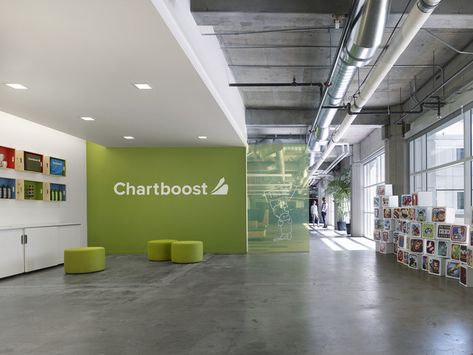 Chartboost – Short-term San Francisco Offices Startup Office Design, Corporate Signage, Office Graphics, Startup Office, Garden Screen, Vinyl Logo, Re Design, Office Logo, Wayfinding Signs