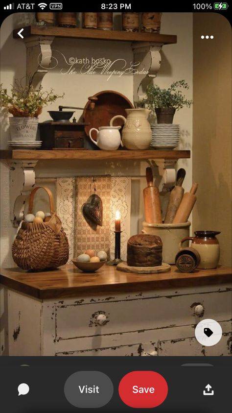 Country Kitchen Wall Decor, French Country Rug, Rustic Country Kitchens, French Country Kitchens, Bedroom Decorating Ideas, Country Kitchen Decor, Country Decor Rustic, Primitive Decorating Country, Country Style Homes