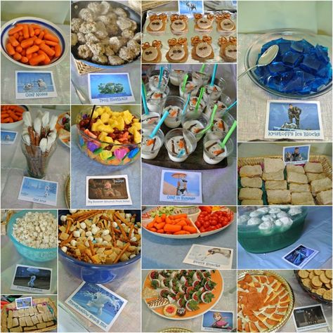 An Olaf in Summer Frozen Birthday Party, or THIS is what sacrificial love looks like - Catholic All Year Frozen Birthday Food, Disney Frozen Party Food, Olaf Summer Party, Frozen Themed Food, Frozen Birthday Party Food, Sacrificial Love, Frozen Party Food, Olaf Summer, Olaf Party